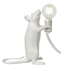 Mouse Lamp Step standing bordslampa USB vit