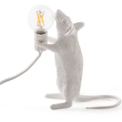 Mouse Lamp Step standing bordslampa USB vit