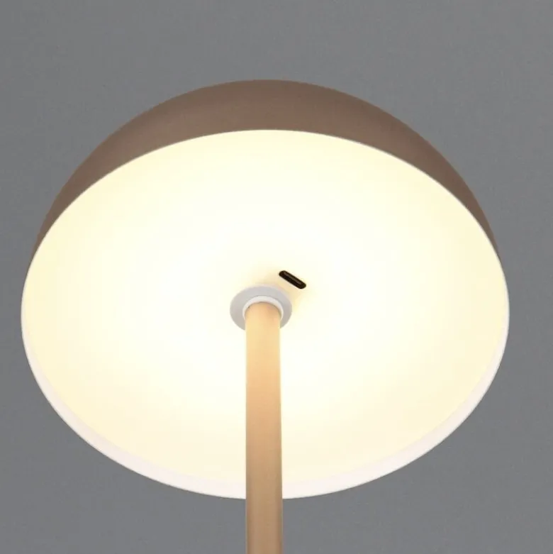 Munoz portabel bordslampa kaffe brun