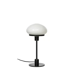 New August bordslampa liten, svart/vit