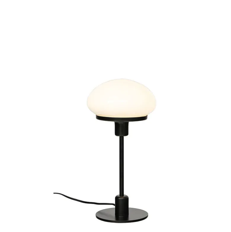 New August bordslampa liten, svart/vit