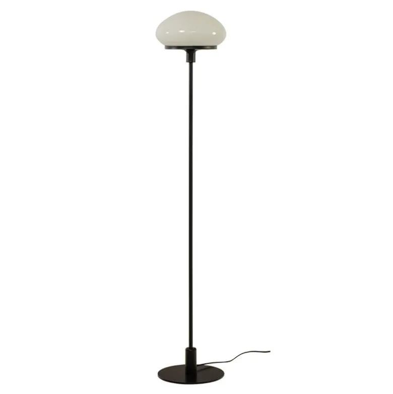 New August golvlampa svart/vit