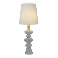 Nina bordslampa beige/naturvit