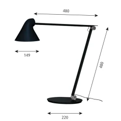 NJP Bordslampa black
