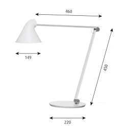 NJP Bordslampa white