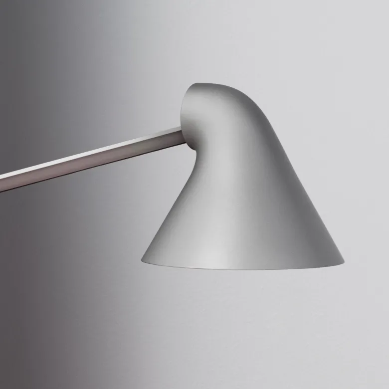 NJP vägglampa kort light grey