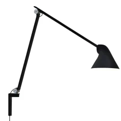 NJP vägglampa lång black
