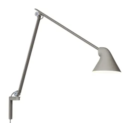 NJP vägglampa lång light grey