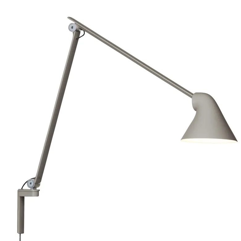 NJP vägglampa lång light grey