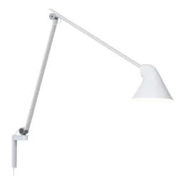NJP vägglampa lång white