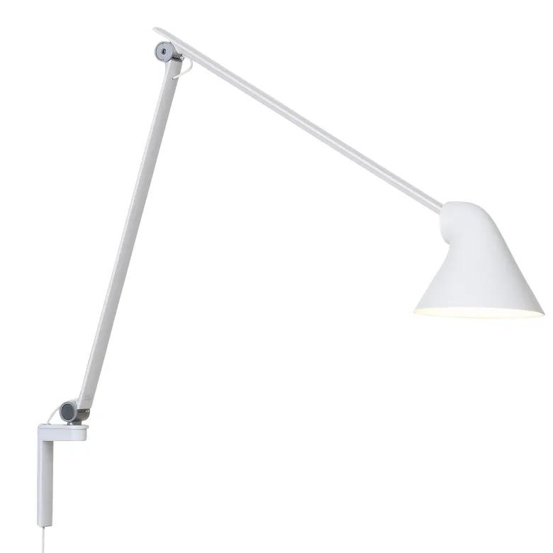 NJP vägglampa lång white
