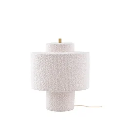 Noah 25 Bordslampa Vit bouclé