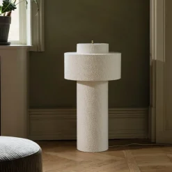 Noah 45 Golvlampa Vit bouclé