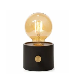 No cable battery bordslampa svart