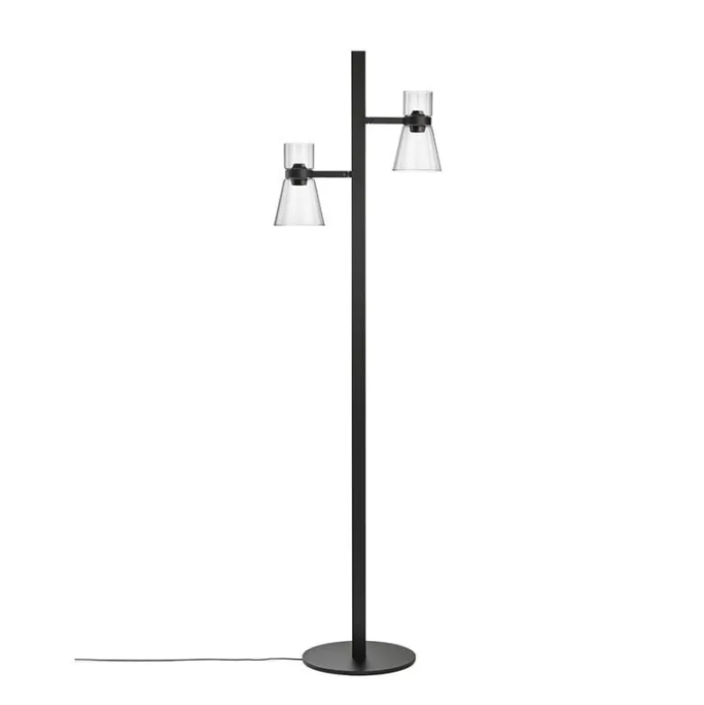 Nocturne 2 cone golvlampa svart