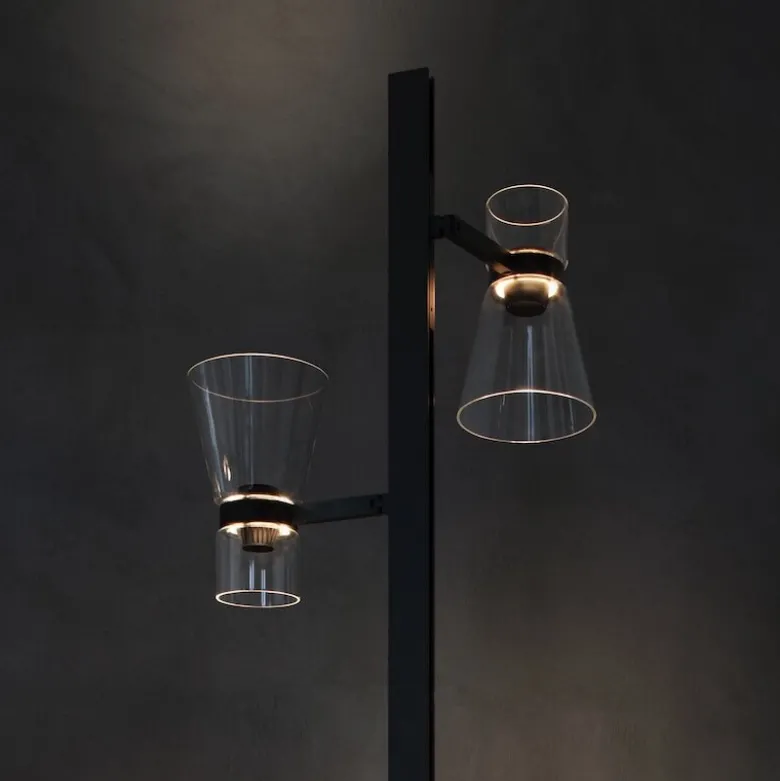 Nocturne 2 cone golvlampa svart