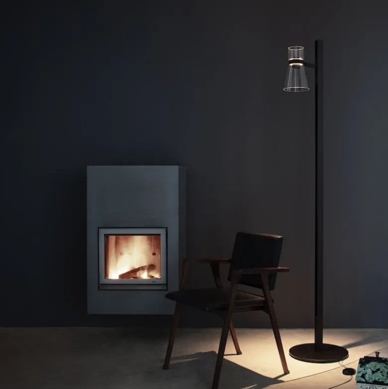 Nocturne 1 cone golvlampa svart