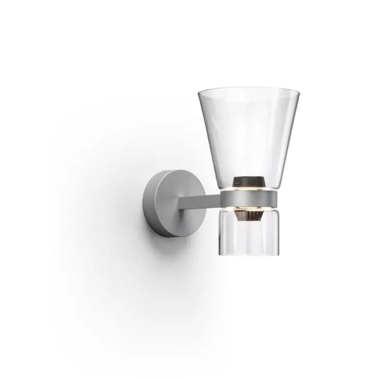 Nocturne cone vägglampa silver