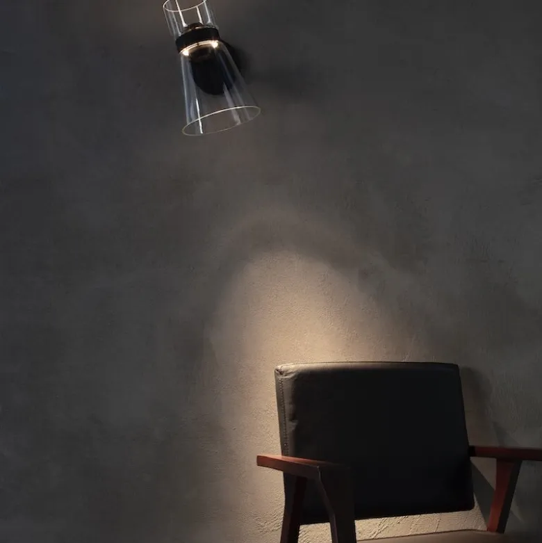 Nocturne cone vägglampa svart