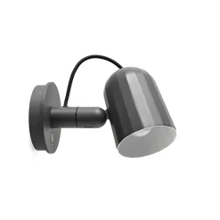 Noc vägglampa med brytare dark grey