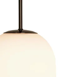 Noor L Taklampa Kromsvart/vit