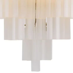 Nova Chandelier taklampa frostat glas/nickel