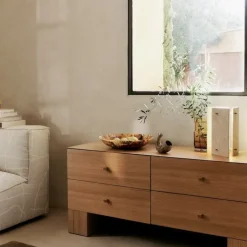 Oeste bordslampa sand
