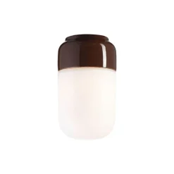 Ohm 100/170 bastu tak-/vägglampa IP44 E27 brun/matt opal