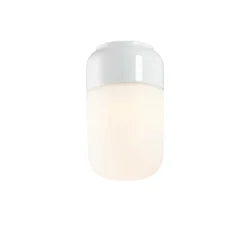 Ohm 100/170 bastu tak-/vägglampa IP44 E27 vit/matt opal
