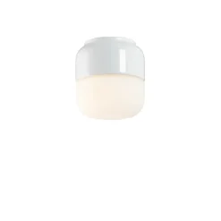 Ohm 100/110 bastu tak-/vägglampa IP44 G9 vit/matt opal