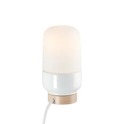 Ohm 100/190 bordslampa med dimmer E27 vit/matt opal