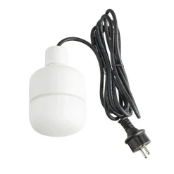 Ohm 100/155 outdoor taklampa IP44 G9 vit/matt opal