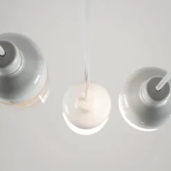Ohm 100/215 taklampa IP44 E27 vit/klarglas
