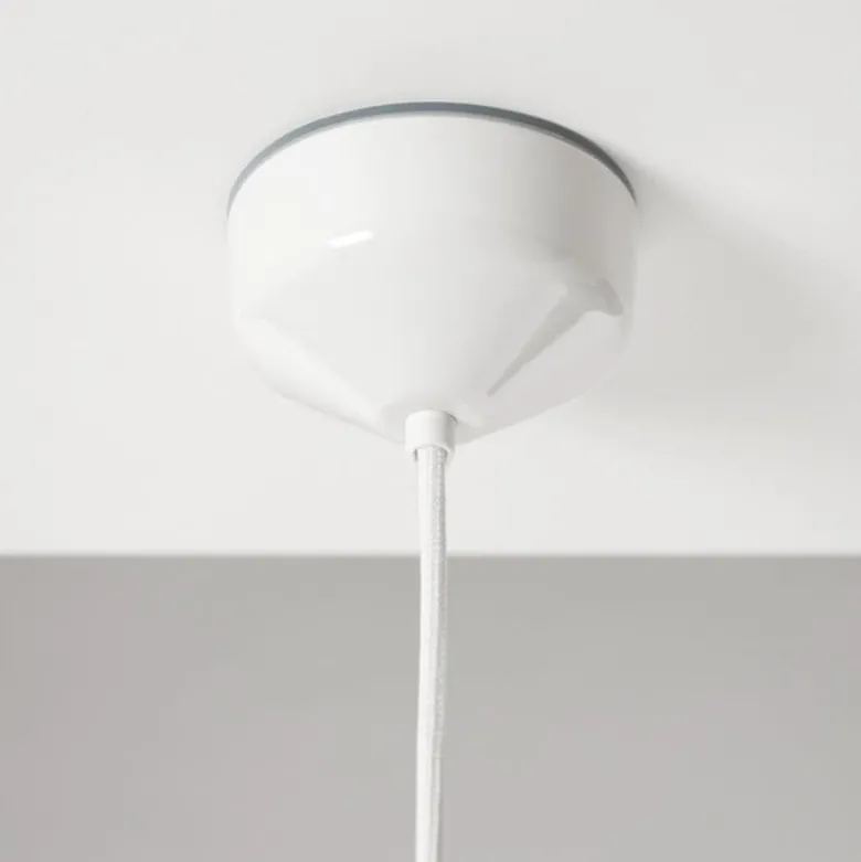 Ohm 100/215 taklampa IP44 E27 vit/matt opal