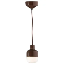 Ohm 100/155 taklampa IP44 G9 brun/matt opal