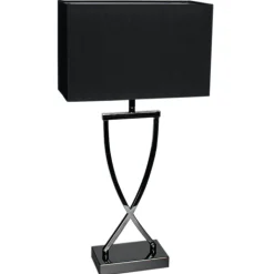 Omega Bordslampa Svartkrom/Svart 69 cm