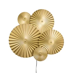 Omega vägglampa guld