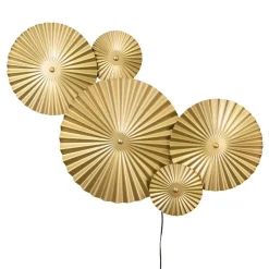 Omega vägglampa guld