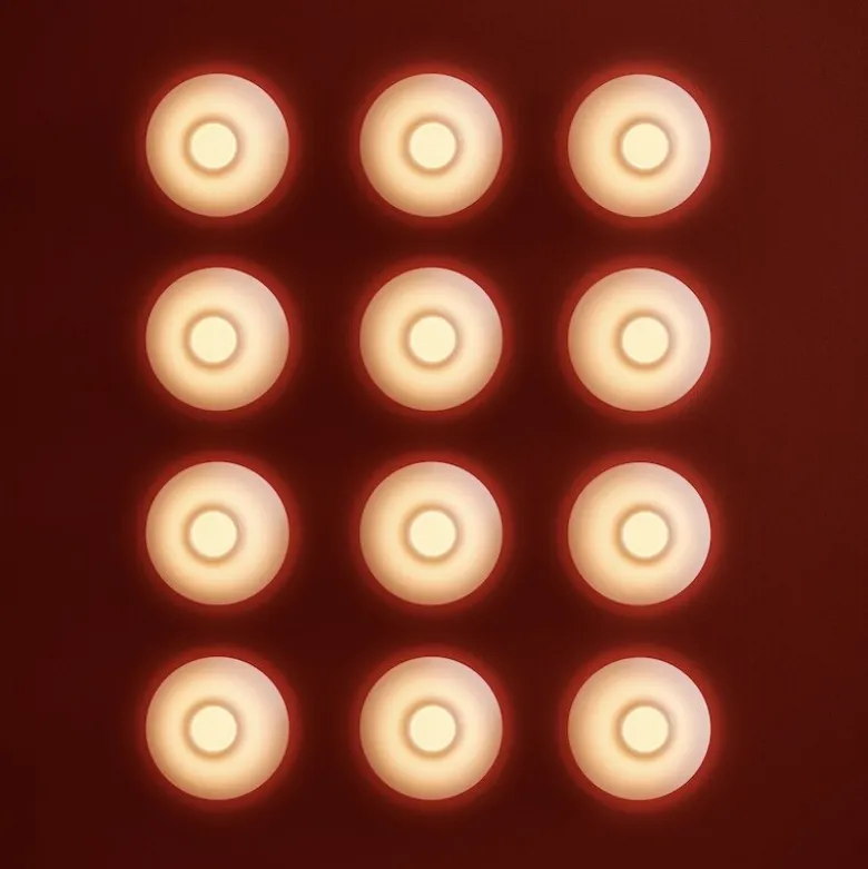 Ono 200 flush mount tak/vägglampa white opal acrylic