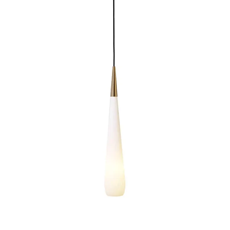 Opus 1 taklampa mässing/opal