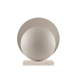 Orbit bordslampa beige/travertin
