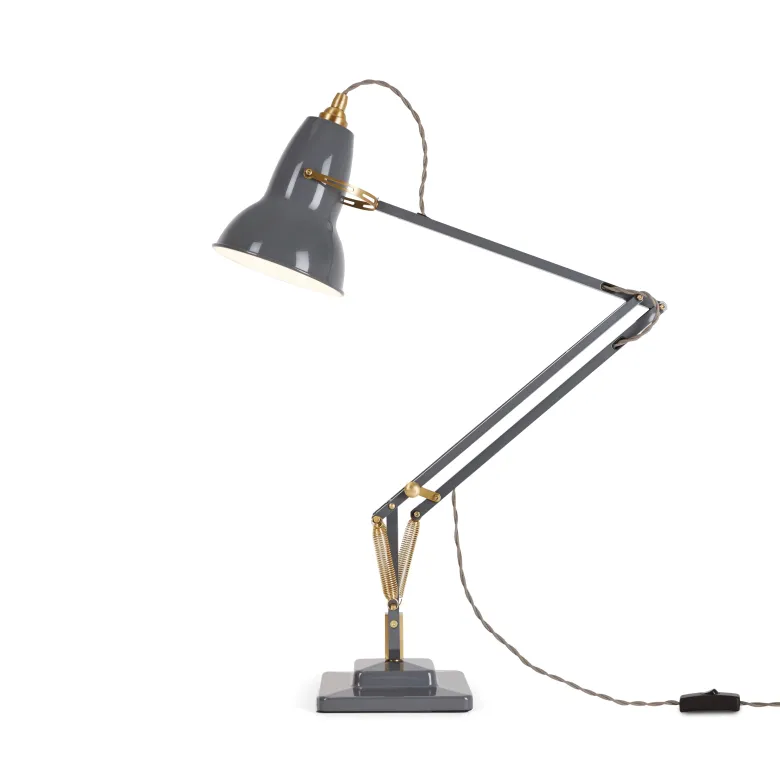 Original 1227 Brass bordslampa Elephant Grey
