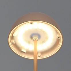 Ortiz portabel bordslampa kaffe brun