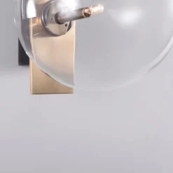 Oslo vägglampa mässing