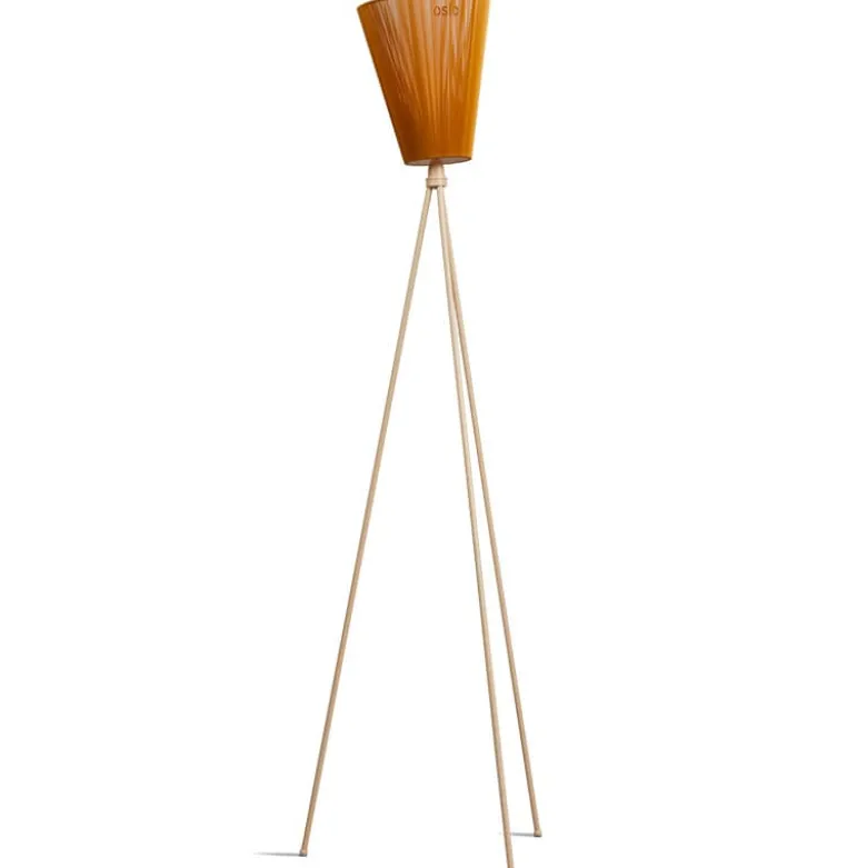 Oslo Wood Golvlampa beige stativ