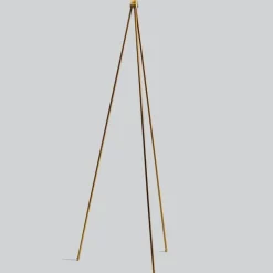 Oslo Wood Golvlampa guld stativ