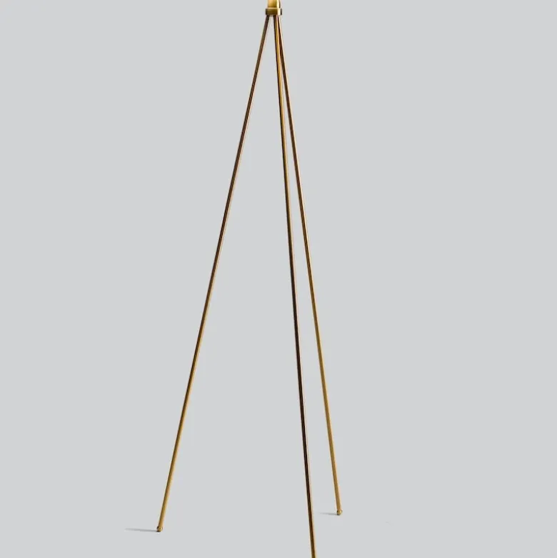 Oslo Wood Golvlampa guld stativ