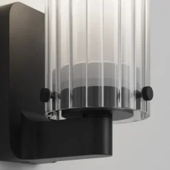 Ottavino vägglampa IP44 matt svart