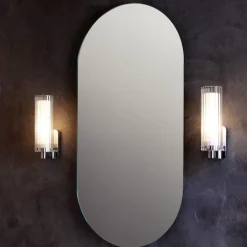Ottavino vägglampa IP44 polerad krom