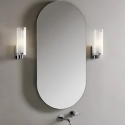 Ottavino vägglampa IP44 polerad krom